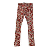 Name.It Solid Color Leggings With White Floral Pattern For Girls