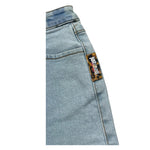 Trussardi Short Tinta Unita In Denim per Neonata JIP26073SH AZZURRO TRUSSARDI 