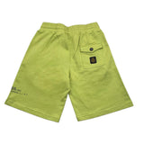 Refrigiwear Bermuda Shorts In Solid Color With Green Print For Boys