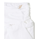 Miss Blumarine Gonna Tinta Unita con Zip per Bambina IA4083 BIANCO MISS BLUMARINE 