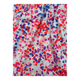 Philosophy Short Solid Color With Blue Flower Pattern For Girls