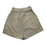 Aspesi Striped Pattern Shorts With Grey Strap For Girls
