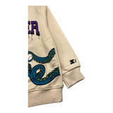 STARTER felpa chiusa girocollo tinta unita con logo Crema per Bambino 1306 CREMA STARTER 