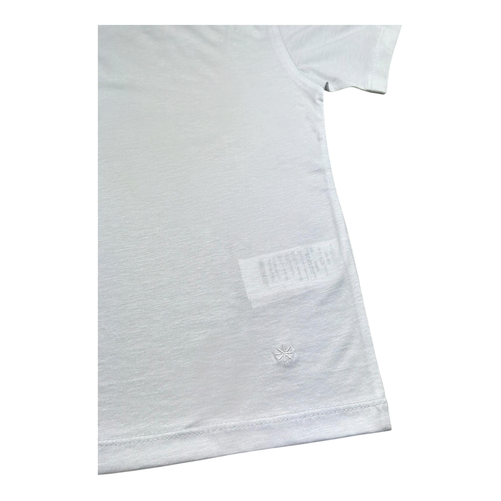 Manuel Ritz T-Shirt Girocollo Tinta Unita con Logo per Bambino MR2895 BIANCO MANUEL RITZ 