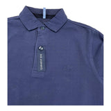 SUN68 polo manica lunga tinta unita Blu per Bambino A40302 BLU SUN68 
