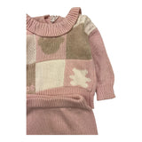 LE BEBE' completo 2pz maglia-leggins tinta unita con fantasia Rosa per Neonata LGB5933 ROSA LE BEBE' 