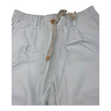Eleventy Solid Color Pants With Elastic Waist Light Blue For Boys