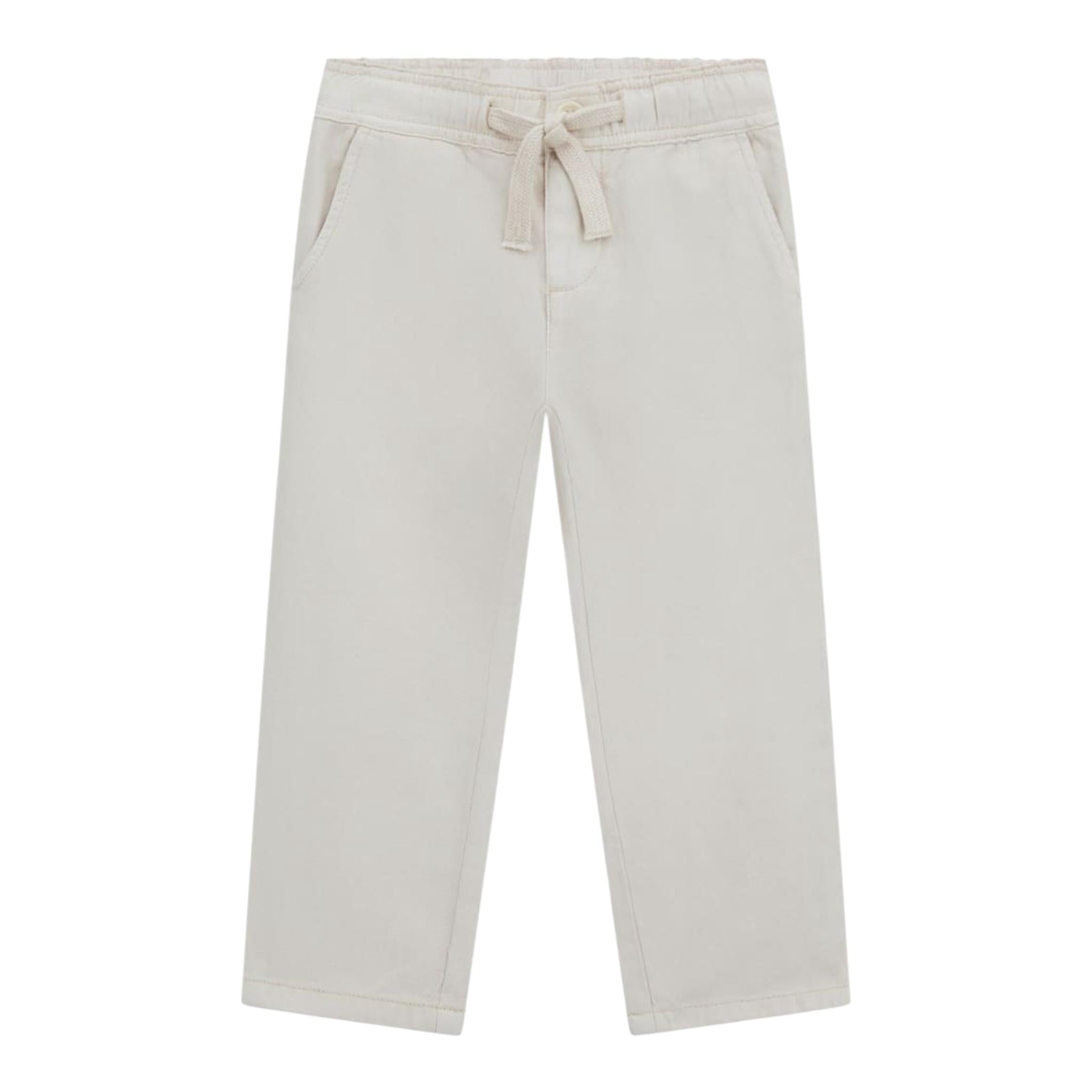 Guess Pantalone Tinta Unita con Elastico In Vita per Bambino N5GB05WHAR0 BEIGE GUESS 