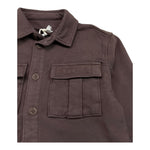 DUSTY COLOR camicia manica lunga tinta unita Marrone per Bambino DUXF4037OS MARRONE DUSTY COLOR 