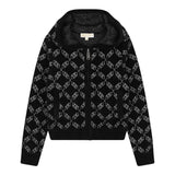 MICHAEL KORS felpa tinta unita logata con zip e cappuccio Nero per Bambina R30163X NERO MICHAEL KORS 