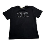 Elisabetta Franchi T-Shirt Girocollo Tinta Unita con Stampa per Bambina EFTS214 NERO ELISABETTA FRANCHI 
