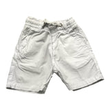 Jeckerson Bermuda Solid Color With Elastic Waist White For Newborn