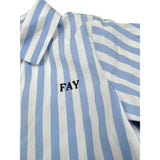 Fay Pagliaccetto Tinta Unita con Fantasia A Righe per Neonato FSA500 AZZURRO FAY 