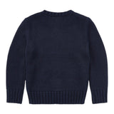 RALPH LAUREN maglia girocollo tinta unita con ricami Blu per Neonato 320668285001 BLU RALPH LAUREN 