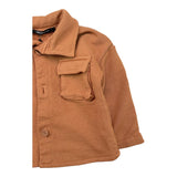 Aventiquattrore Long Sleeve Solid Color Brick Shirt for Baby