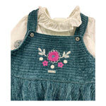 LALALU' completo 2 pezzi shirt-salopette Verde per Neonata SLTL7N VERDE LALALU' 