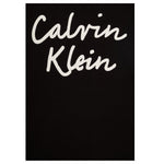 Calvin Klein T-Shirt Girocollo Tinta Unita con Logo per Bambina IG0IG02864 NERO CALVIN KLEIN 