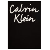 Calvin Klein T-Shirt Girocollo Tinta Unita con Logo per Bambina IG0IG02864 NERO CALVIN KLEIN 