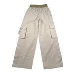 Manila Grace Pantalone Tinta Unita Modello Palazzo per Bambina 103PMJS25 BEIGE MANILA GRACE 