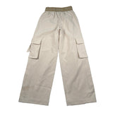 Manila Grace Pantalone Tinta Unita Modello Palazzo per Bambina 103PMJS25 BEIGE MANILA GRACE 