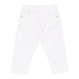 Trussardi Pantalone Tinta Unita con Elastico In Vita per Neonato TIP25060PAXX BIANCO TRUSSARDI 