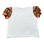 La Stupenderia T-Shirt Tinta Unita con Maniche In Contrasto per Neonata TJMG82X BIANCO LA STUPENDERIA 