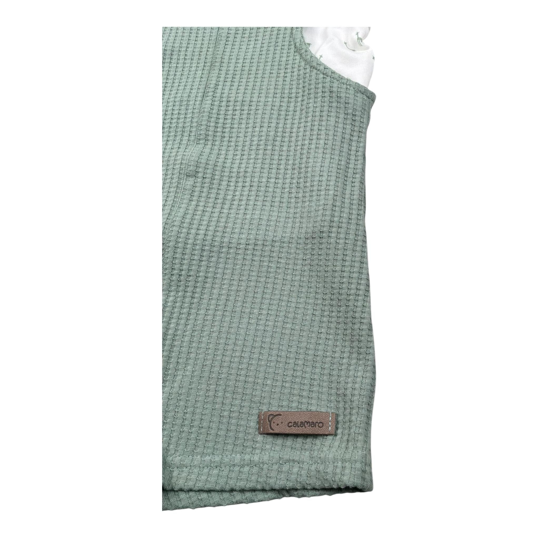 Calamaro Completo 2 Pezzi T-Shirt-Salopette per Neonato 17936 VERDE CALAMARO 