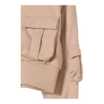 MSGM felpa tinta unita con zip Beige per Bambina F4MSJGBO191 BEIGE MSGM 