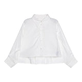 Maison Margiela Plain Shirt With Puff Sleeves White For Girls