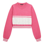 GUESS maglia tinta unita girocollo con stampa Fuxia per Bambina J4YR01Z3GW0 FUXIA GUESS 