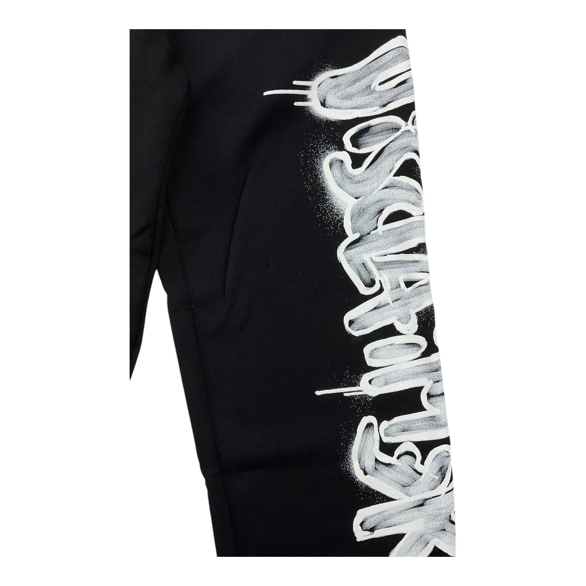 DISCLAIMER pantalone tinta unita con elastico in vita Nero per Bambino 24IDK58246 NERO DISCLAIMER 