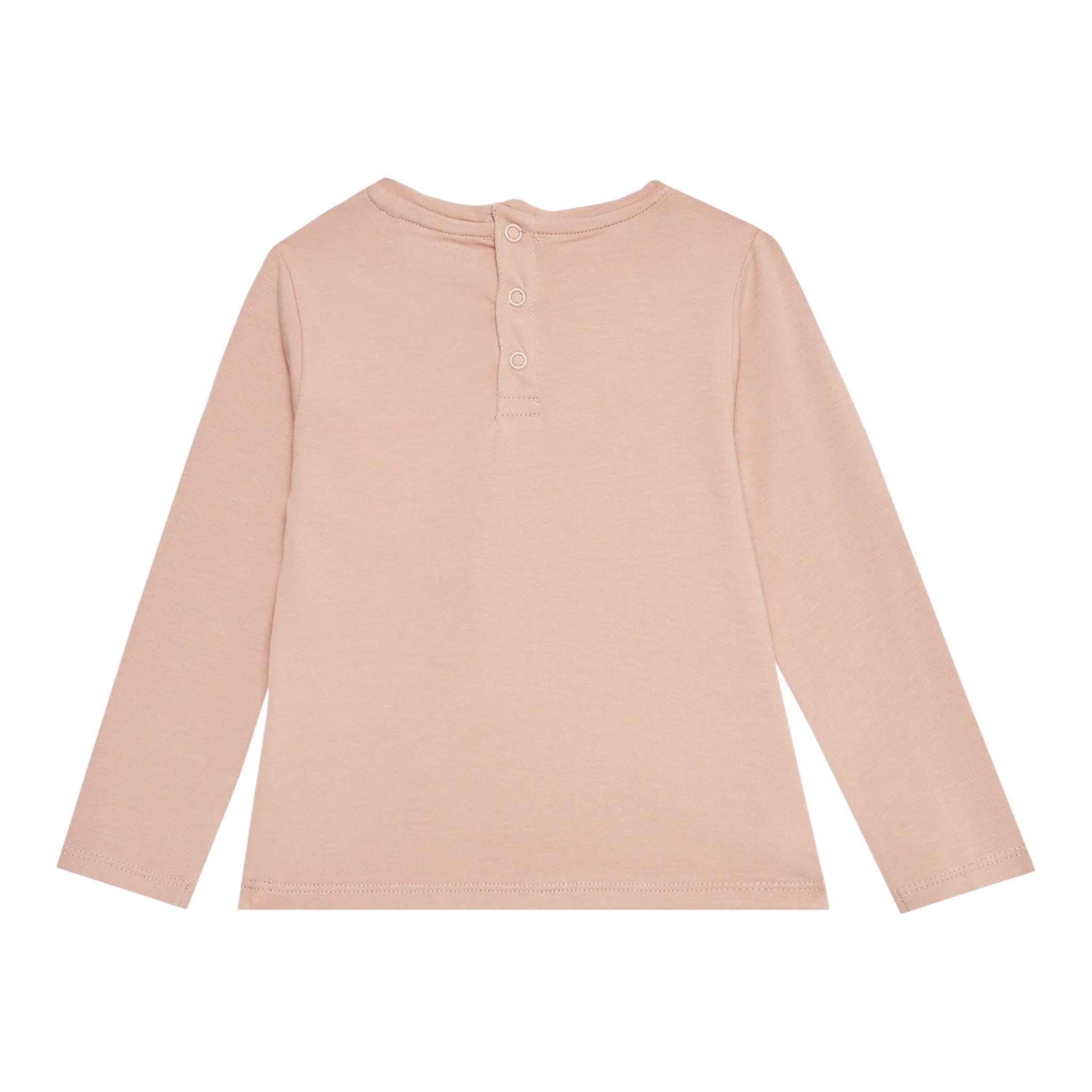 GUESS shirt girocollo tinta unita cn stampa Rosa per Bambina K4BI05J1314 ROSA GUESS 