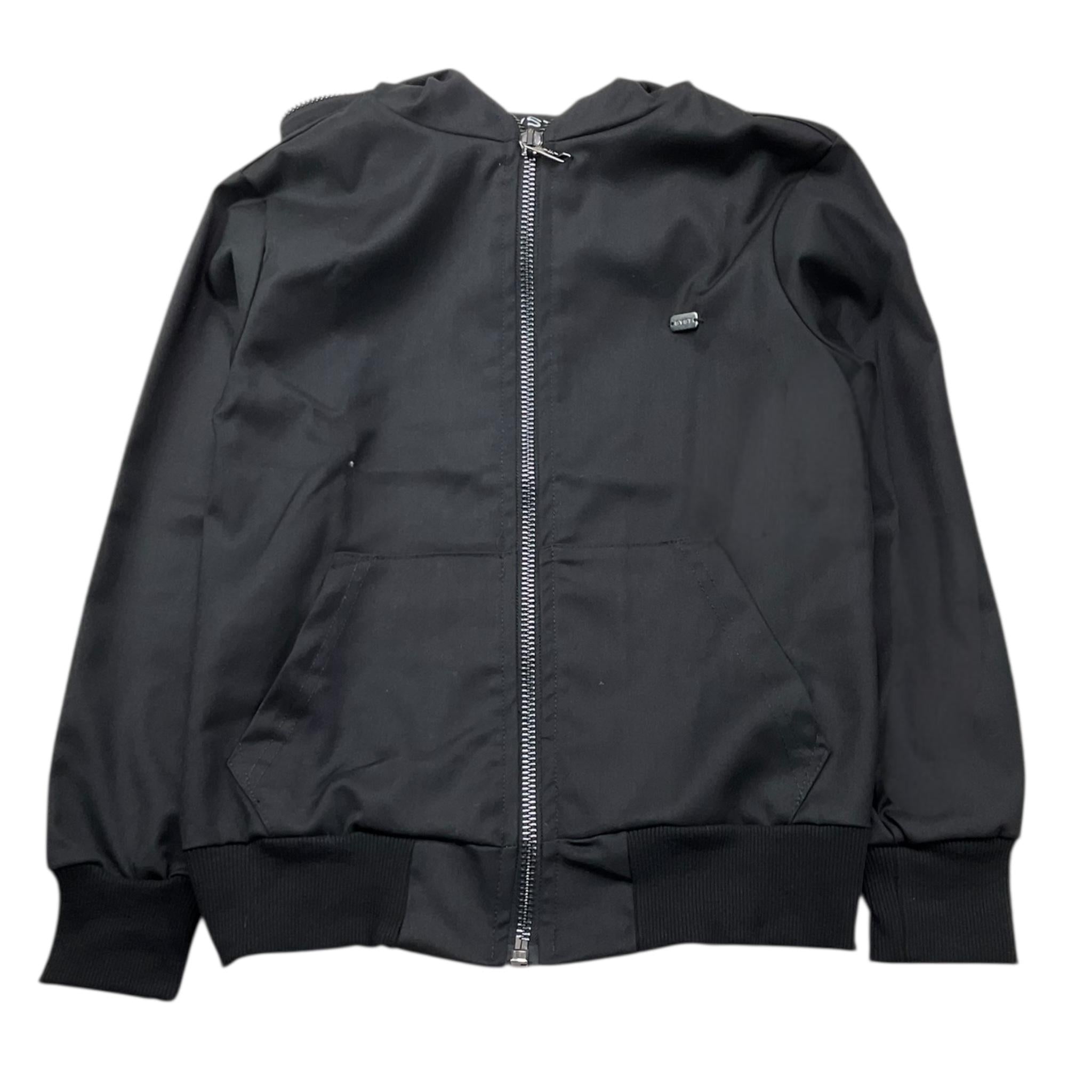 STAY STREET felpa tinta unita con zip e cappuccio Nero per Bambino CAMBC3002 NERO STAY STREET 