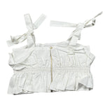 Fun & Fun Top Tinta Unita con Bretelle per Bambina FCJTP16585 BIANCO FUN & FUN 