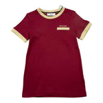 TRUSSARDI t-shirt girocollo tinta unita con stampa in contrasto Bordeaux per Bambino TBA25021TS BORDEAUX TRUSSARDI 