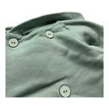 TEDDY E MINOU Completo 2pz feelpa tinta unita con bottoni e cappuccio-pantalone Verde per Neonato I24CP033M7015 VERDE TEDDY E MINOU 