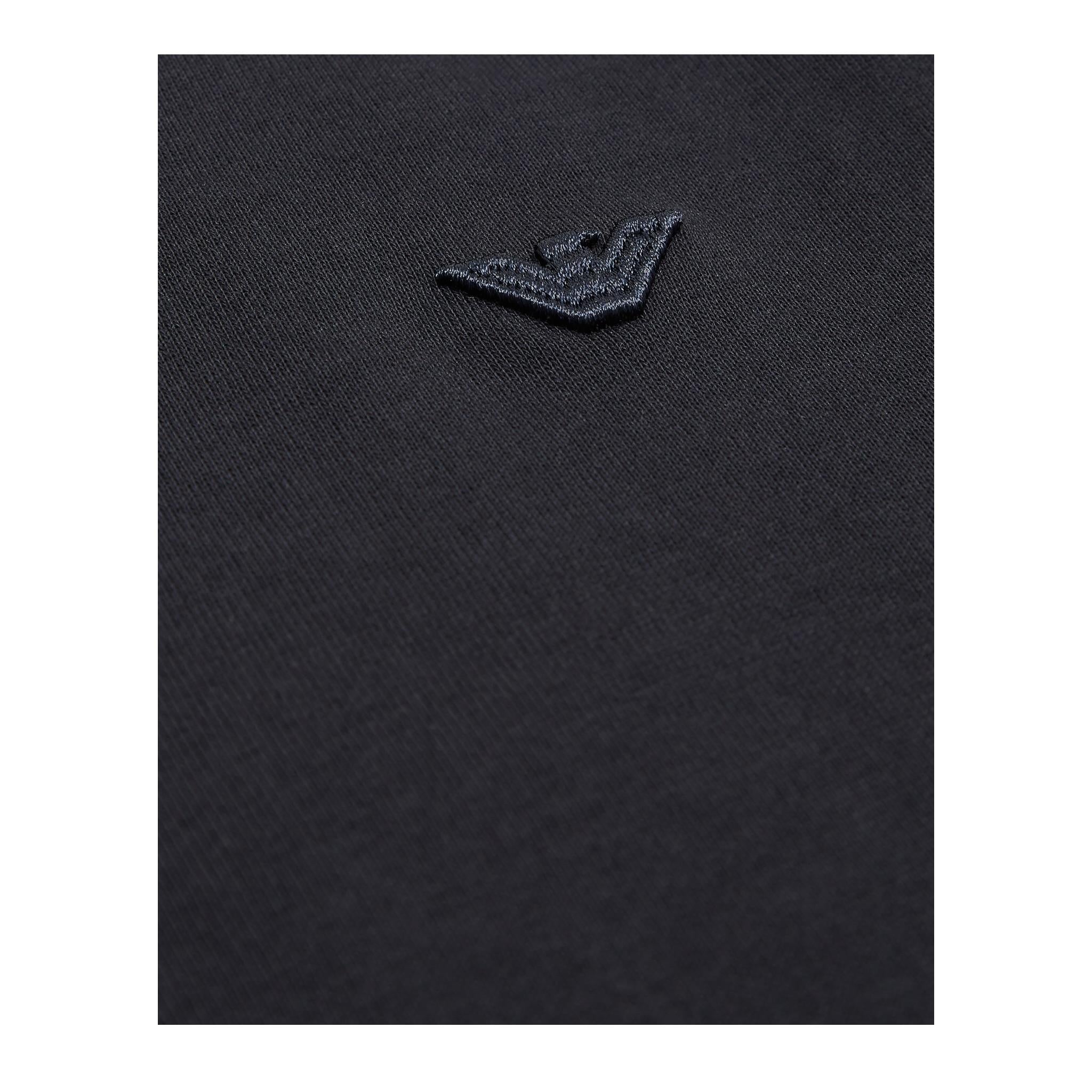 Emporio Armani T-Shirt Girocollo Tinta Unita con Logo per Bambino EB000166X BLU EMPORIO ARMANI 