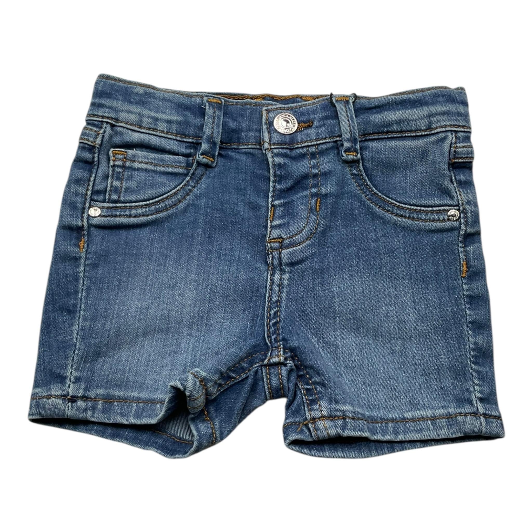 Liu Jo Bermuda Tinta Unita In Denim per Neonato K4RD09D4CA0X BLU GUESS 