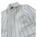 Please Giacca Tinta Unita con Fantasia A Righe per Neonato JB40131B73 BIANCO PLEASE 