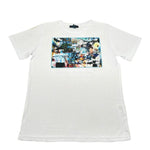 Move T-Shirt Girocollo Tinta Unita con Stampa per Bambino PRINTBIADIEGO BIANCO MOVE 