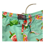 Saint Barth Costume Tinta Unita con Stampe per Bambino 1774F VERDE ACQUA SAINT BARTH 