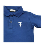Trussardi Polo Mezza Manica Tinta Unita con Logo per Neonato TIP26002PO BLU TRUSSARDI 