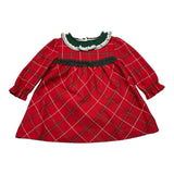 MIRANDA abito manica lunga stampa fantasia Rosso/verde per Neonata 360129 ROSSO/VERDE MIRANDA 