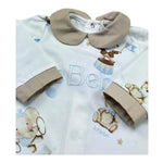 Le Bebe Tutina Manica Lunga Tinta Unita con Stampe per Neonato LBB5272 BIANCO LE BEBE 