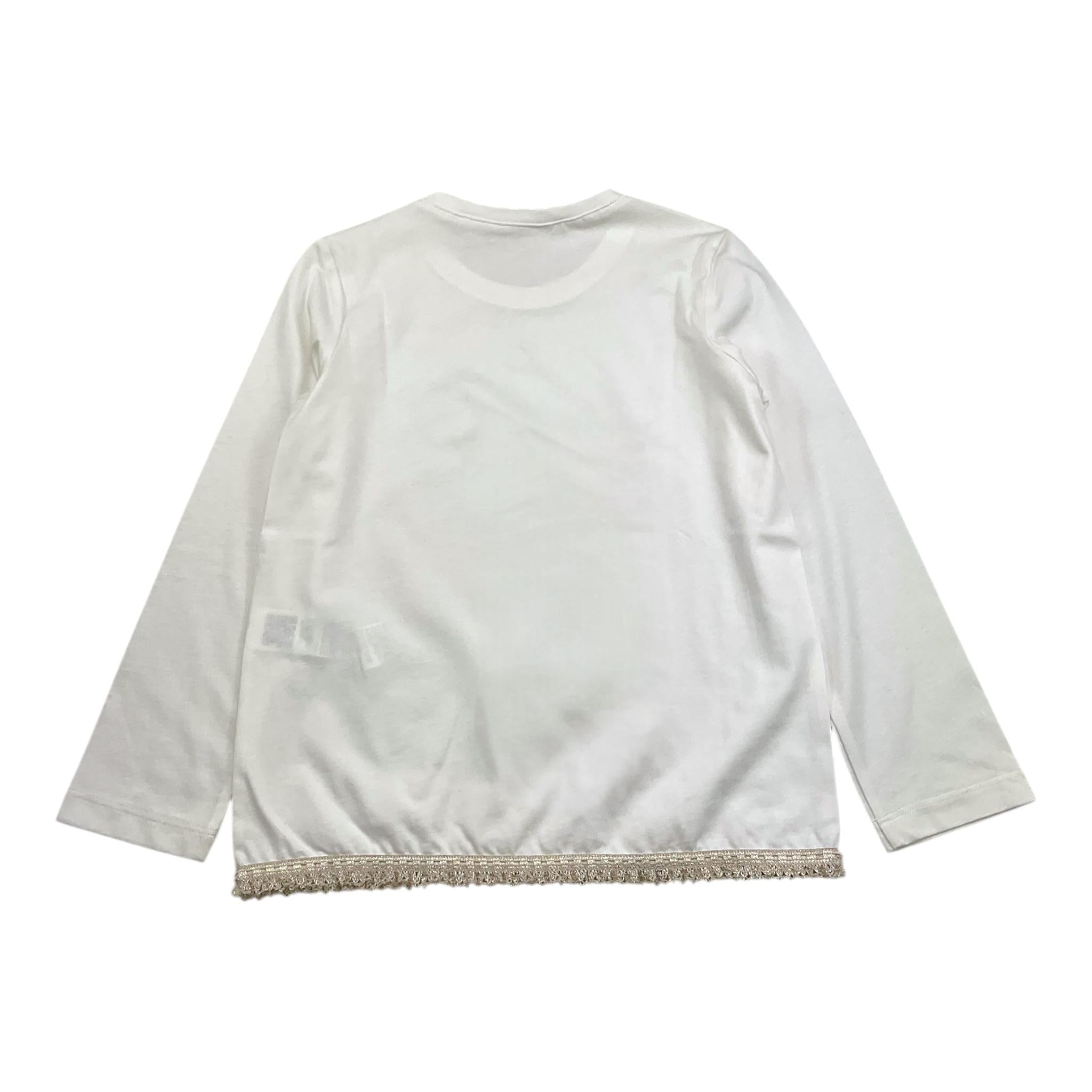 CAFFE' D'ORZO shirt tinta unita girocollo Bianco per Bambina ZV8A10 BIANCO CAFFE' D'ORZO 