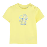 Timberland T-Shirt Girocollo Tinta Unita con Stampe per Neonato T60388 GIALLO TIMBERLAND 