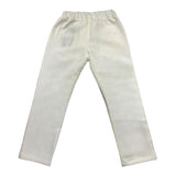 Daniele Alessandrini Plain Trousers With Elastic Waist White For Newborn