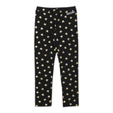 MOSCHINO leggins tinta unita con stampa cuori Nero per Bambina MDP039J NERO MOSCHINO 
