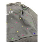 GAELLE felpa tinta unita con cappuccio e brillantini Nero per Bambina 2741FY00347X NERO GAELLE 