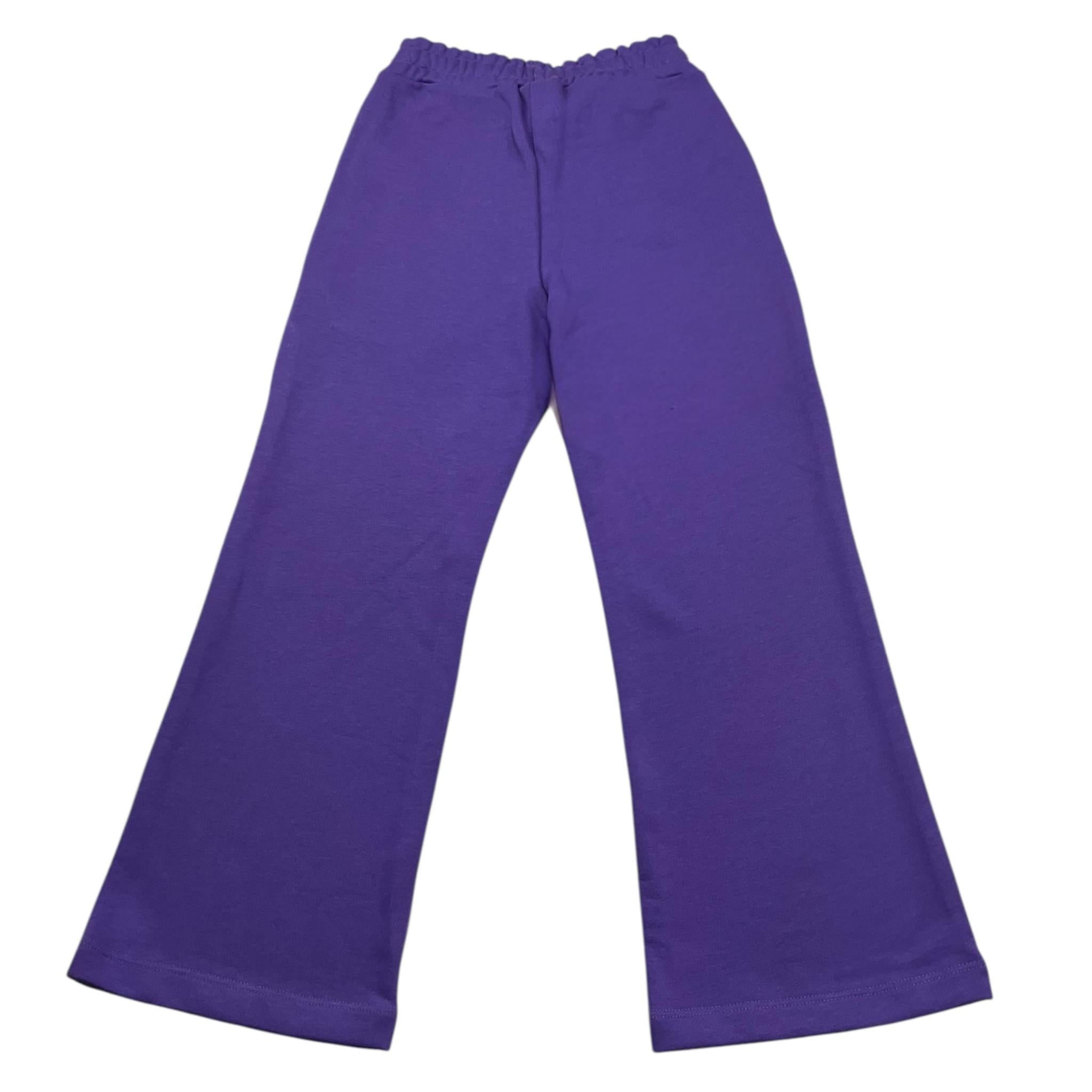 HINNOMINATE pantalone tuta tinta unita modello zampa Viola per Bambina 3641PF00015 VIOLA HINNOMINATE 